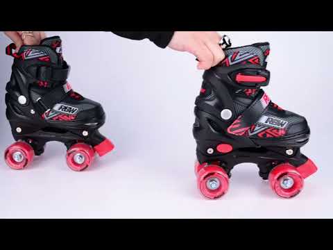 Video de Patin extensible 4 ruedas MANA RBW Rojo