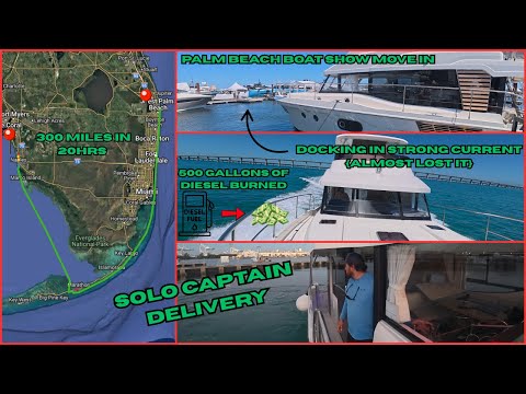 300-Mile SOLO Yacht Delivery | 48' Swift Trawler to the Palm Beach Boat Show