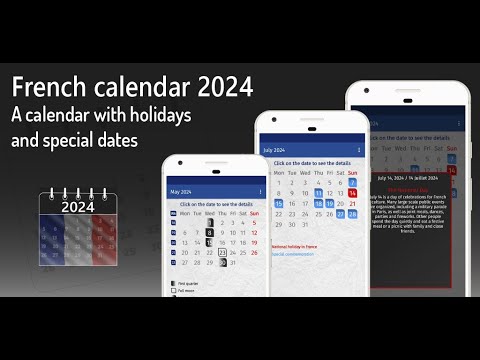 france calendar 2024 video