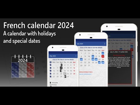 france calendar 2024 Video