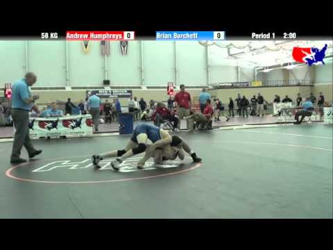 Andrew Humphreys vs. Brian Burchett at 2013 ASICS FILA Cadet Nationals - GR