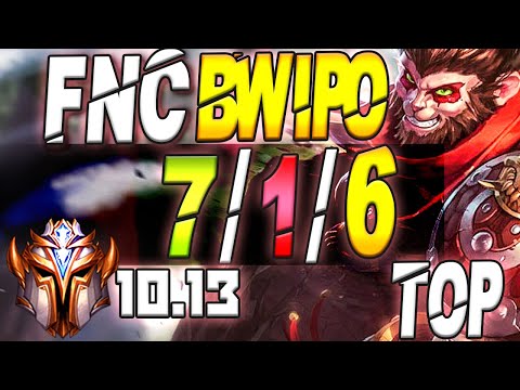 Fnatic Bwipo Plays Wukong vs Malphite Top Lane - 10.13