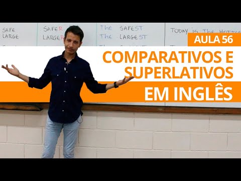 COMPARATIVOS E SUPERLATIVOS EM INGLÊS  - AULA 56 PARA INICIANTES - PROFESSOR KENNY