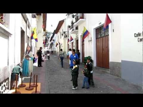 Quito Old Town La Ronda Children Playing