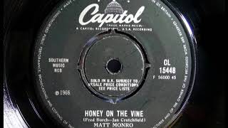 Mod - MATT MONRO - Honey On The Vine - CAPITOL CL 15448 - UK 1965 Cool Soul Dancer