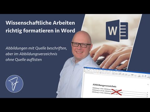 Label images in Word with their source, but list them in the figure list without a source.