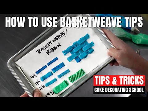 What tip do you use for basket weave? [ Cake Decorating For Beginners ]