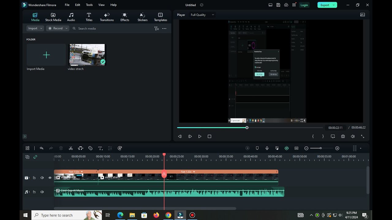 How To Filmora 12 Video stretch And Video Size Increase & Degrease