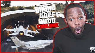 FLYING FIGHTER JETS THROUGH TUNNELS! - GTA Online Gameplay