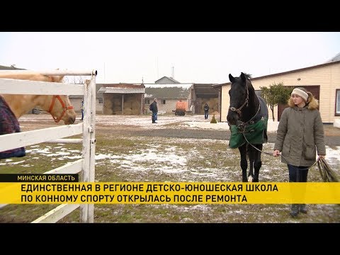 Детско-юношеская школа конного спорта после ремонта открылась в Минской области