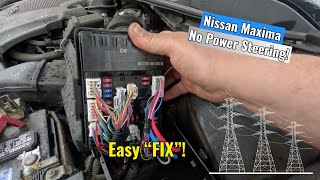 2017 Nissan Maxima - No Power Steering! Diag & "Fix"!