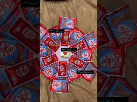Kitkat gift box for birthday/chocolate explosion box  #chocolategift #subscribe #@ishavlogs__#yt