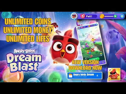 ANGRY BIRDS DREAM BLAST 🤯 MOD APK DOWNLOAD NOW UNLIMITED COINS , LIFES ..