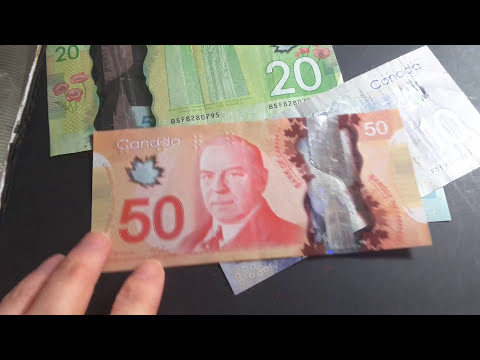 Canada dollar polymer banknote values
