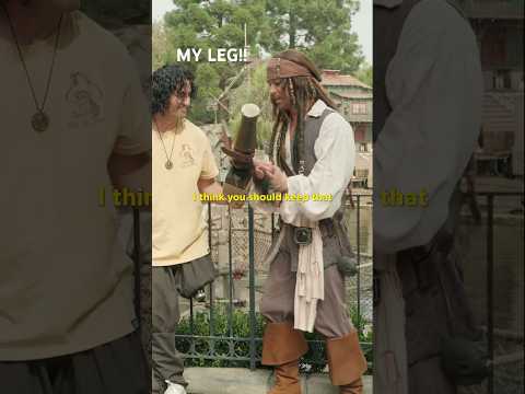 I gave CAPTAIN JACK SPARROW MY PEG LEG?!