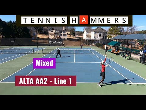 Young College Players in Action | ALTA AA2 - Mixed | Riverbrooke vs EE Robinson Park | Line 1