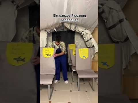 Wie man ein ganzes Flugzeug in sein Zimmer baut😳😂| Karim Jamal #diy #shorts
