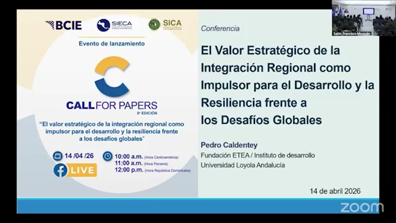 Pedro Caldentey, Especialista en Economía del Desarrollo Unión Europea e Integración Regional.