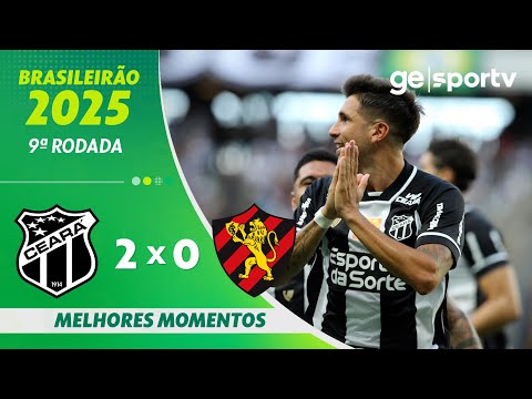 Gols e lances de Ceará x Sport
