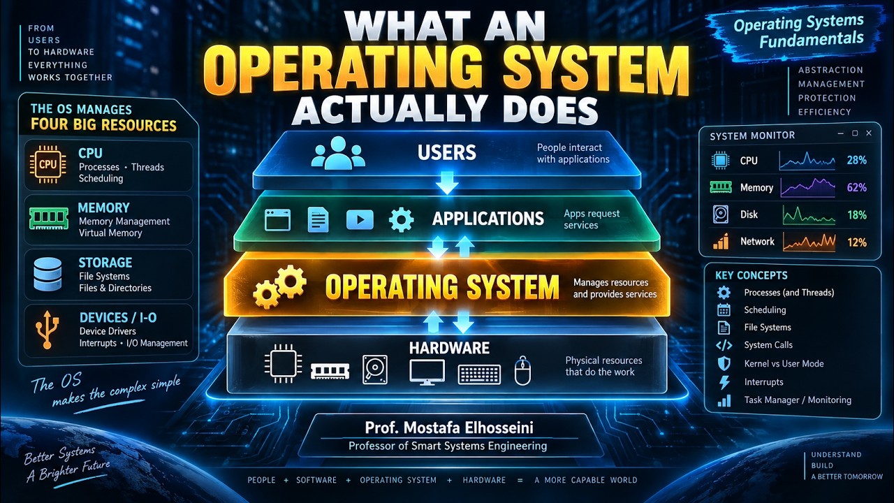 OS Lecture 02 - Operating Systems Fundamentals What an OS Actually Does