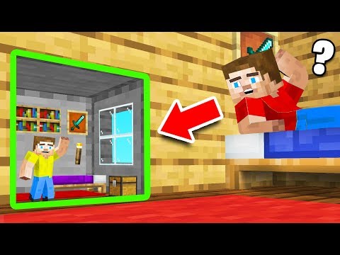 He Built A TINY HOME In My MINECRAFT HOUSE!