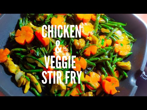 Chicken  & Veggie Stir Fry/Bangla Vegetable Recipe