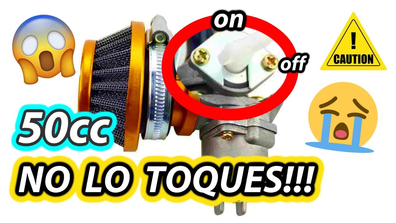 😱‼️No toques el ON OFF de llave de GASOLINA‼️de 49-50 cc 🎥 Vídeo Consejo en descripción