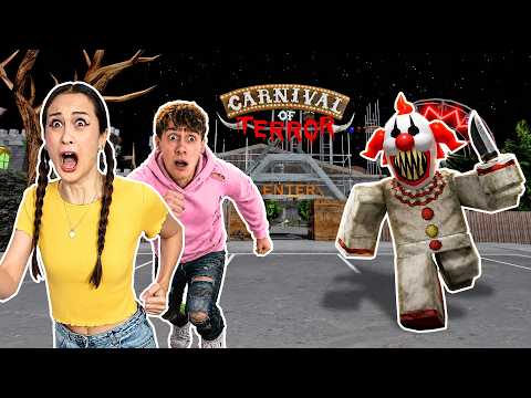 ONTSNAPPEN UIT DE TERROR KERMIS met DUTCHTUBER! - Carnival Of Terror ROBLOX || Fan Friday