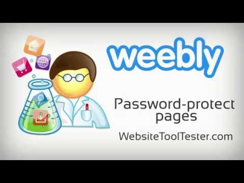 Create a password-protected page with Weebly