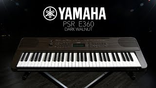 Video thumbnail for Yamaha PSR E360 Digital Piano, Dark Walnut | Gear4music demo by Gear4music Guitars
