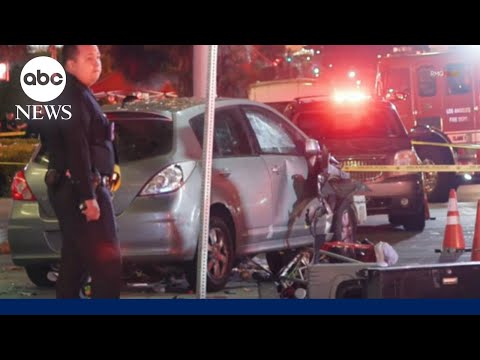 At least 30 injured after car plows into crowd outside music venue in Los Angeles