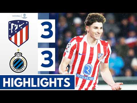 Club Brugge vs Atletico Madrid 3-3 - Highlights & Goals - Champions League 2026
