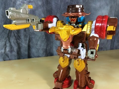 Shuriken Sentai Ninninger Bison King with Rodeomaru & King Bison Buggy Video Review