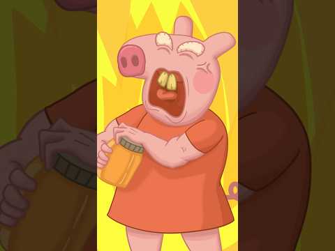 Peppa Have A Hard Difficulity To Open The Jar #funnycartoon #memeanimation #peppapig #peppapigfunny