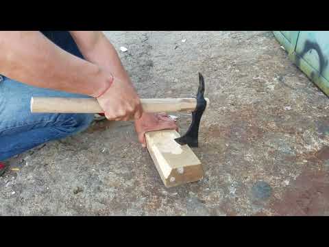 how to secure and tighten tomahawk handle to the tomahawk head