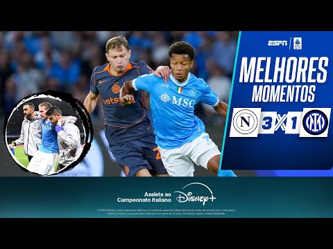 Gols e lances de Napoli x Internazionale