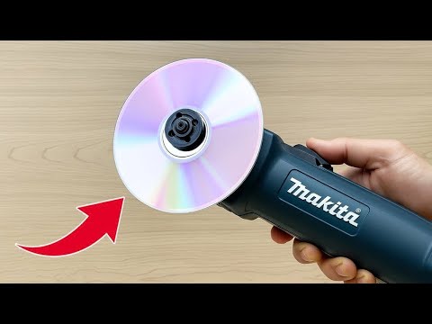 Insert a Compact Disc into the Angle Grinder and you'll be surprised by the results!