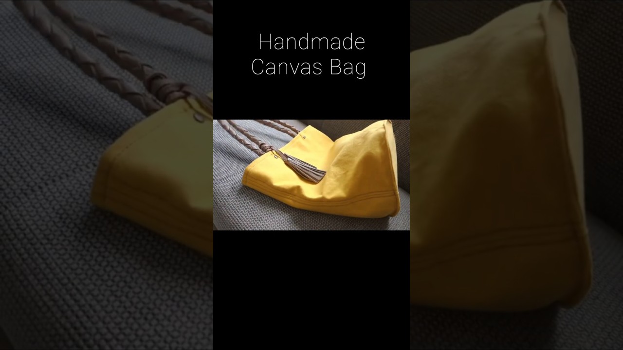 バケツ型バッグ作り/Handmade  Canvas  Bag