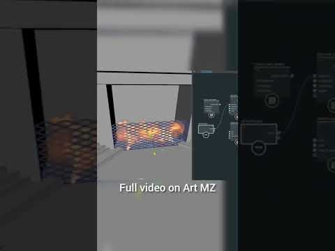Fire simulation Bifrost tutorial. Autodesk Maya 3d modeling