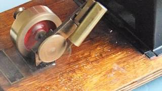 Mersey 52R toy steam engine in steam