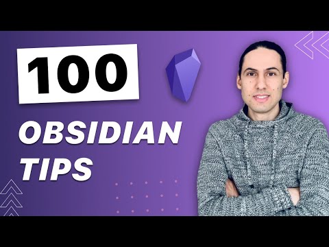 100 OBSIDIAN TIPS: Beginner to Advanced in 23 Minutes | Obsidian Tutorial