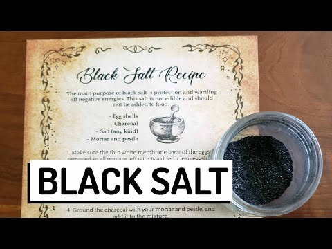 🔮 How To Make Black Salt With Egg Shells and Charcoal for Protection