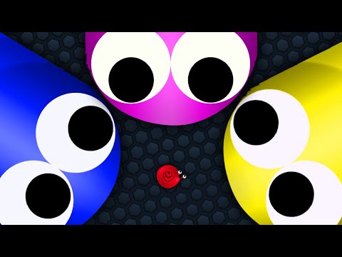 Slither.io Tiny Troll Snake vs Giant Noob Snakes - Epic Slitherio Gameplay
