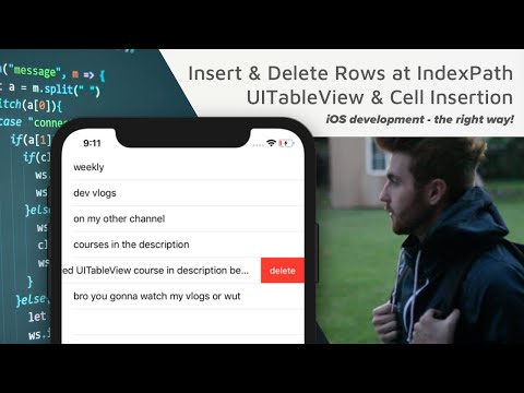 How to insert rows and delete rows / table view cells in UITableView and tableview controller