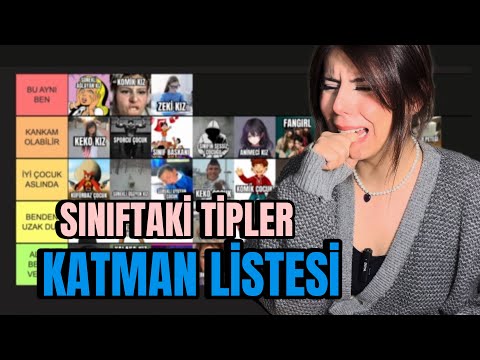 Öğrenci Tipleri Sıralama ve Okul Anılarım I TierList