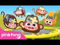 Five Little Monkeys Jumping On The Bed Baby Shark Toy Car Best Kids Song Pinkfong Baby Shark