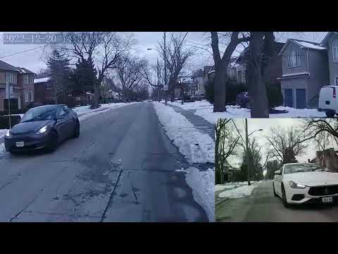 #005 Bad drivers of Toronto 2022-12-20 - Impatient close pass by Maserati, Licence CVXX 943