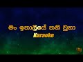 Man Ithaliye Thaniwuna Karaoke(මං ඉතාලියේ තනිවුනා)-Dhanapala Udawatta|Sinhala Karaoke| W