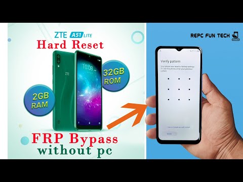 zte a51 pattern unlock | zte a51 frp bypass without pc in May 2022