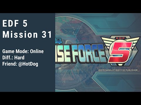 EDF 5 Mission 31 Cave Invasion Stage 1